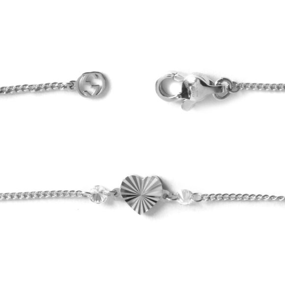 Gucci Necklace Interlocking G K18 diamond White Gold - Picture 4 of 4